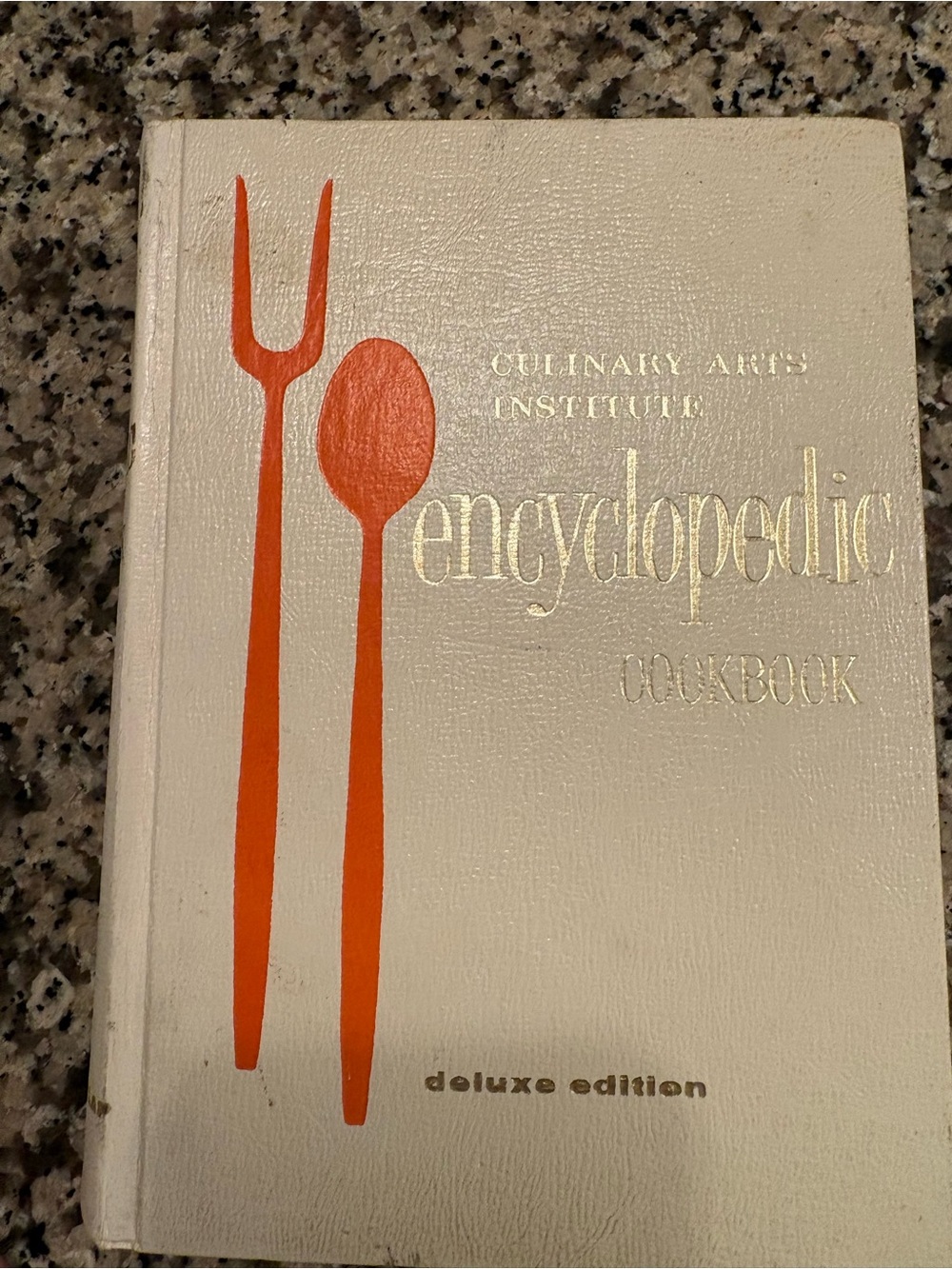 Encyclopedic Cookbook by Culinary Arts Institute— 1976 White with Orange Accents